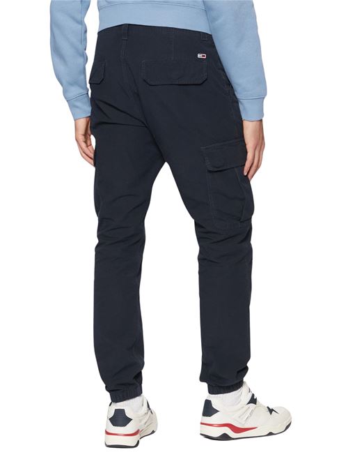 Pantalone uomo blu in cotone Tommy Jeans | DM0DM20281C1G